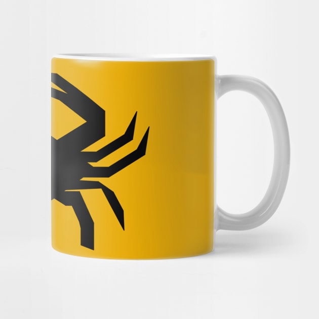 Radioactive Crab logo Black on Gold by IORS